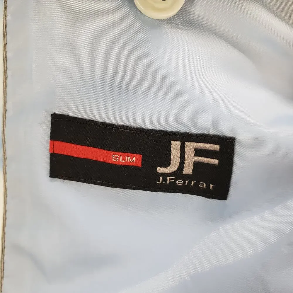 J.Ferrar New Men's Blue Dye Slim Fit Ultra Comfort Blazer Jacket Size 38S